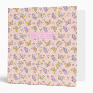 Classeur Whimsical Butterfly Girl Personnalisée