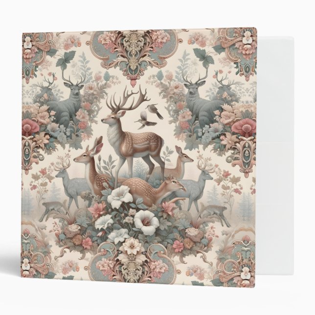 Classeur Whispers Forêt Enchantée : Faune victorienne (Devant/intérieur)