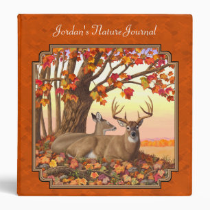 Classeur Whitetail Deer Maple Tree Autumn