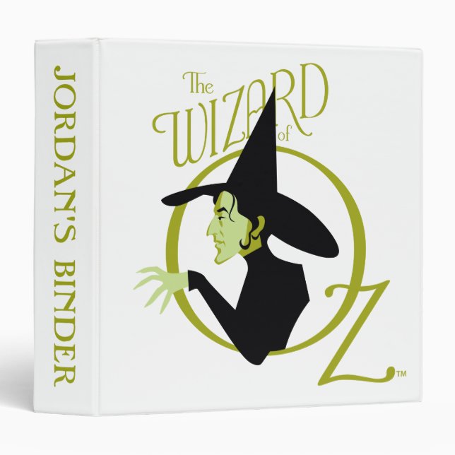 Classeur Wicked Witch™ L'Assistant Du Logo Oz™ (Devant/Côté)