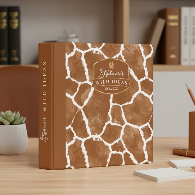 Classeur Wild Ideas Gold Label Girafe ID1160 (Créateur téléchargé)