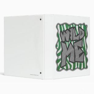 Classeur Wild Me Zebra Vert et blanc