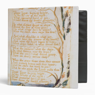 Classeur William Blake le Tyger, des chansons de