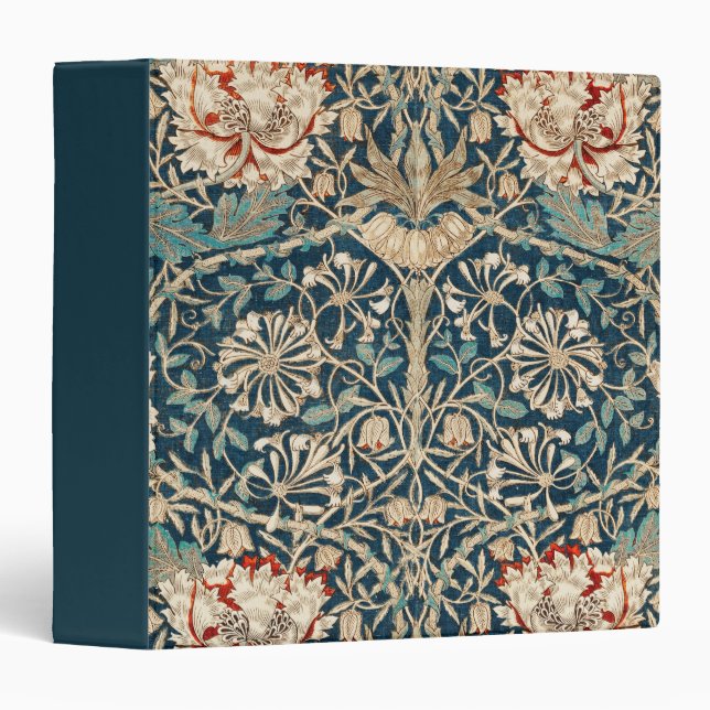 Classeur William Morris Antique Floral de Chèvrefeuille (Devant/Côté)