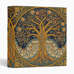 Classeur William Morris Arbre de Vie Vintage Préraphaélite