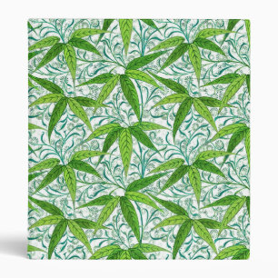 Classeur William Morris Bamboo Imprimer, vert et blanc