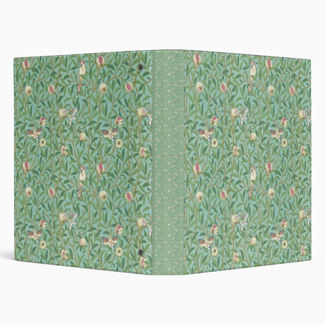 Classeur William Morris "Bird & Pomegranate" 3. (Arrière-plan)