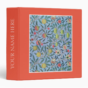 CLASSEUR : WILLIAM MORRIS : BLUE POMEGRANATE