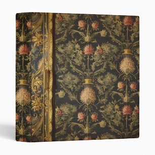 Classeur William Morris chardon écossais floral vintage 