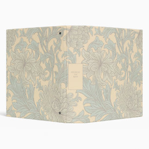 Classeur William Morris Chrysanthemum Motif 3 anneau Classe