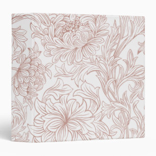 Classeur William Morris Chrysanthemum Motif 3 anneau Classe