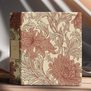 Classeur William Morris Chrysanthemum Motif 3 anneau Classe