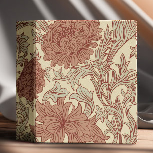 Classeur William Morris Chrysanthemum Motif 3 anneau Classe