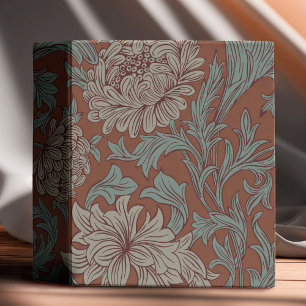 Classeur William Morris Chrysanthemum Motif 3 anneau Classe
