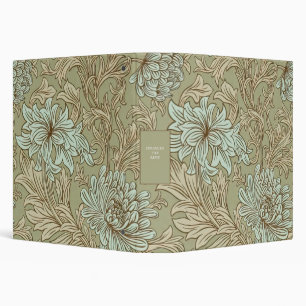Classeur William Morris Chrysanthemum Motif 3 anneau Classe
