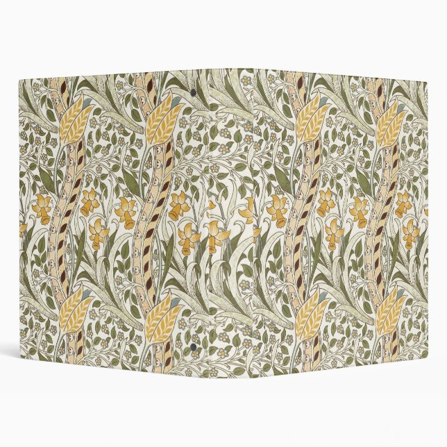 Classeur William Morris Daffodil Garden Flower Classic Bota (Arrière-plan)