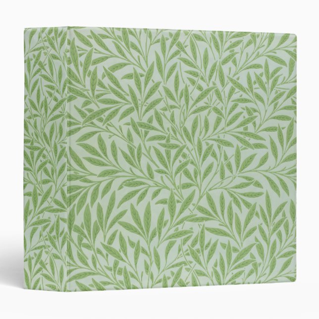 Classeur William Morris Fleur Willow Classic Green (Devant/Côté)