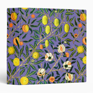 Classeur William Morris Fruit Art Motif Vintage Moyen Age