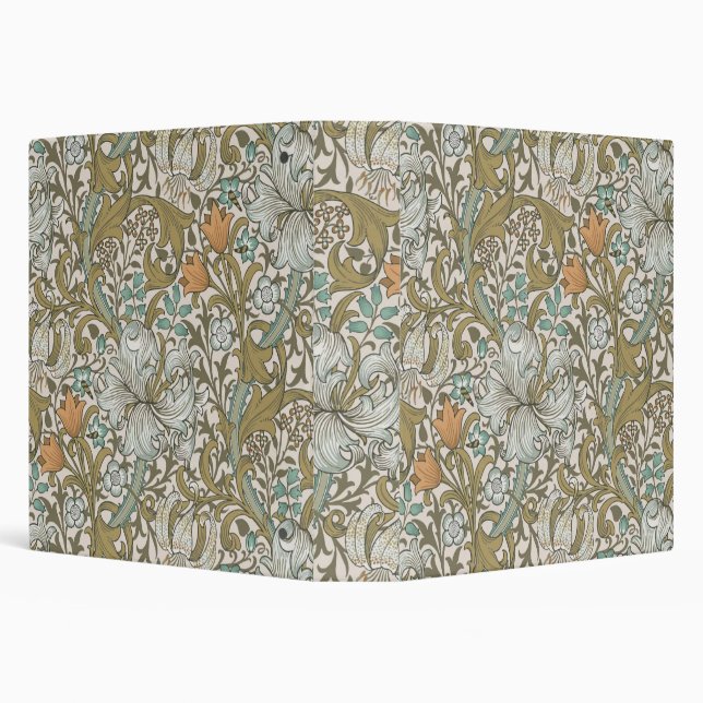Classeur William Morris Golden Lily Blue Gold Classic (Arrière-plan)
