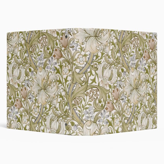 Classeur William Morris Golden Lily Garden Flower Classic (Arrière-plan)