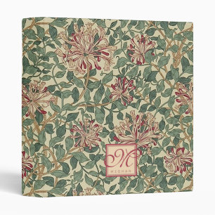 Classeur William Morris - Honeysuckle & Feuille - Monogramm
