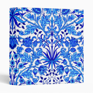 Classeur William Morris Hyacinth Imprimer, Cobalt bleu et b