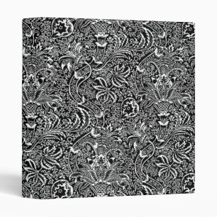 Classeur William Morris Indien, noir et blanc