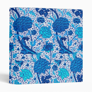 Classeur William Morris Jacobean Floral, bleu Cobalt