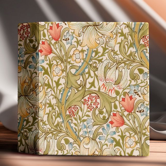 Classeur William Morris Lily Art Nouveau Floral (Créateur téléchargé)
