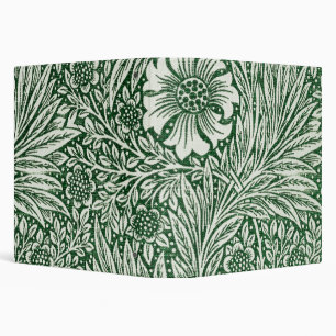 Classeur william morris marigold fleurs vertes