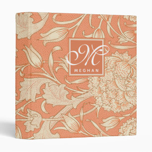 Classeur William Morris - Monogramme de tulipes sauvages Ar