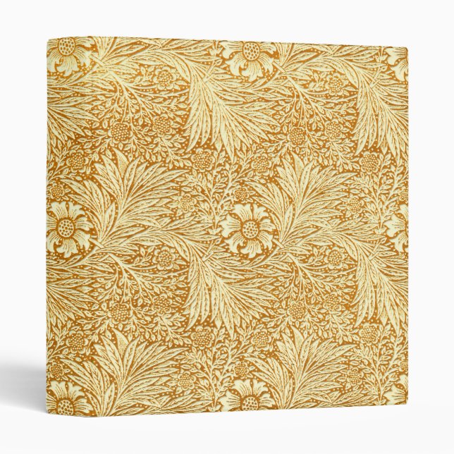 Classeur William Morris motif de fleurs élégantes (Devant/Côté)