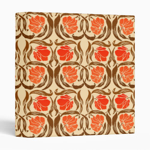 Classeur William Morris Pimpernel, Mandarin Orange & Brown
