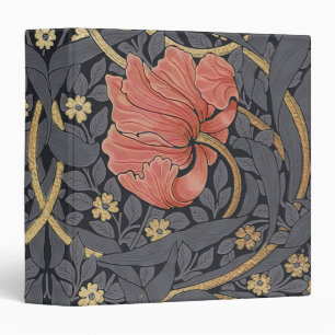Classeur William Morris Pimpernel Motif Vintage 3 Ring Bi