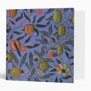 Classeur William Morris Pomegranate Bleu papier peint color
