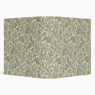 Classeur William Morris Thistle Sage Green Motif