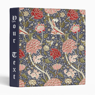 Classeur William Morris Vintage Cray Motif floral