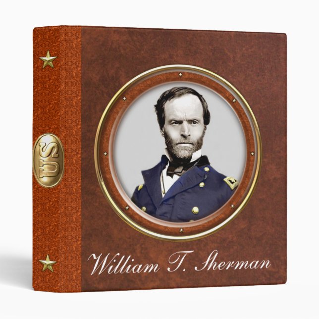 Classeur William T. Sherman 1" (Devant/Côté)