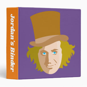 Classeur Willy Wonka Stenciled Face Graphic