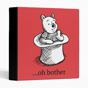 Classeur Winnie l'Ooh   Oh Bother Citation