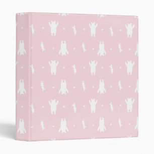 Classeur Winnie l'Ooh   Pink Pastel Polka Dot Motif