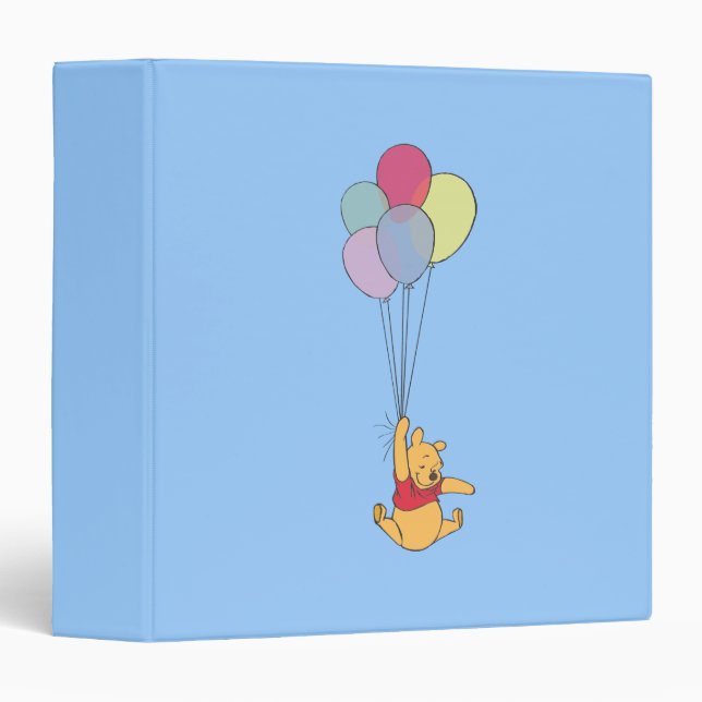 Classeur Winnie l'ourson et les ballons (Devant/Côté)