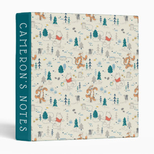 Classeur Winnie l'Ourson Motif des animaux de forêt