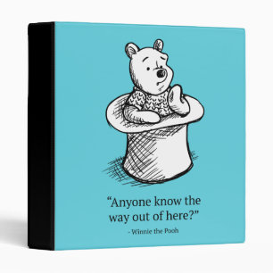 Classeur Winnie l'Ourson Tout le monde sait comment sortir