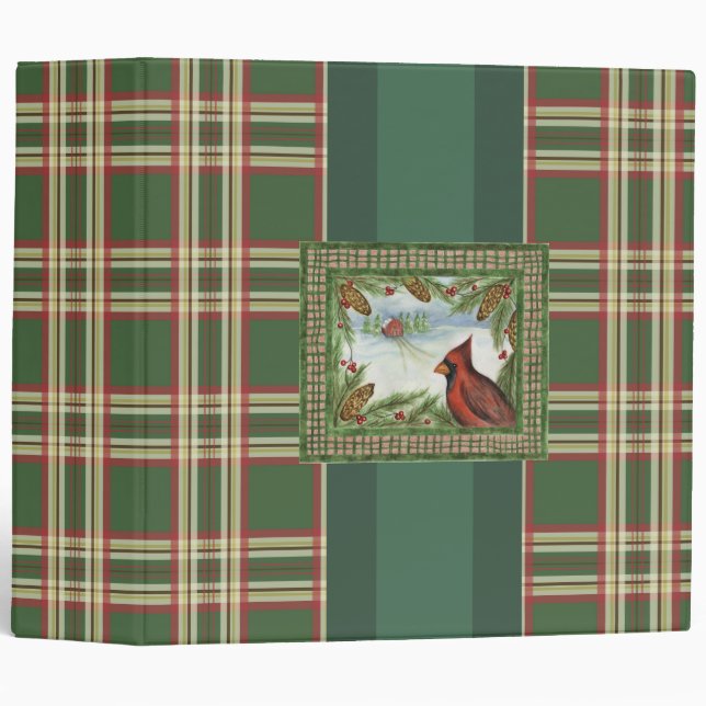 Classeur Winter Cardinal Scrapbook Binder (Devant/Côté)
