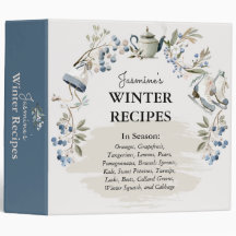 Winter Recipe | Watercolor Kitchen Organizer
