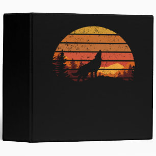 Classeur Wolf vintage Sunset Retro Wolf