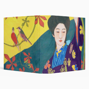 Classeur Woman in the Flower Garden, Goyō Hashiguchi