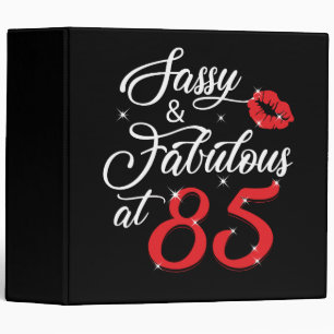 Classeur Womens Sassy & Fabulous at 85 85th Birthday 1936