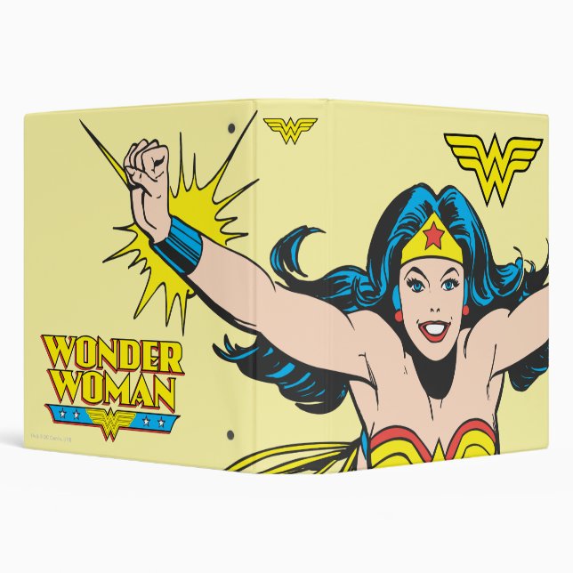 Classeur Wonder Woman Flying Forward (Arrière-plan)